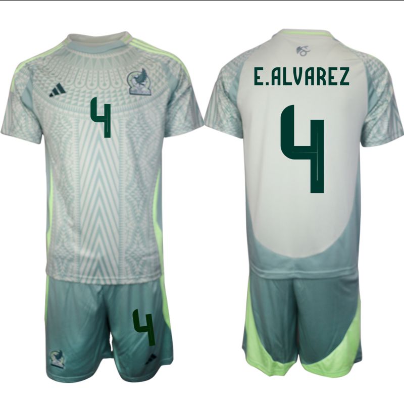 Men 2024-2025 Season Mexico away green #4 Soccer Jersey